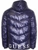 Guess Color Block Puffer Jacket Men's Hooded Zip Front