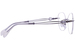 Line Art Aria XL2170 Titanium Eyeglasses Women's Rimless Round Shape