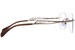 Line Art Brillante XL2176 Titanium Eyeglasses Women's Rimless