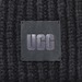 Ugg Women's Chunky Rib Knit Beanie Hat Leather Logo