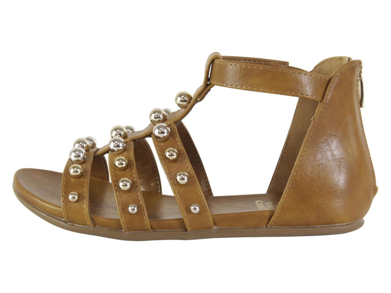 Vince Camuto Little Girl's Abree Cognac Cage Sandals Shoes Sz: 2