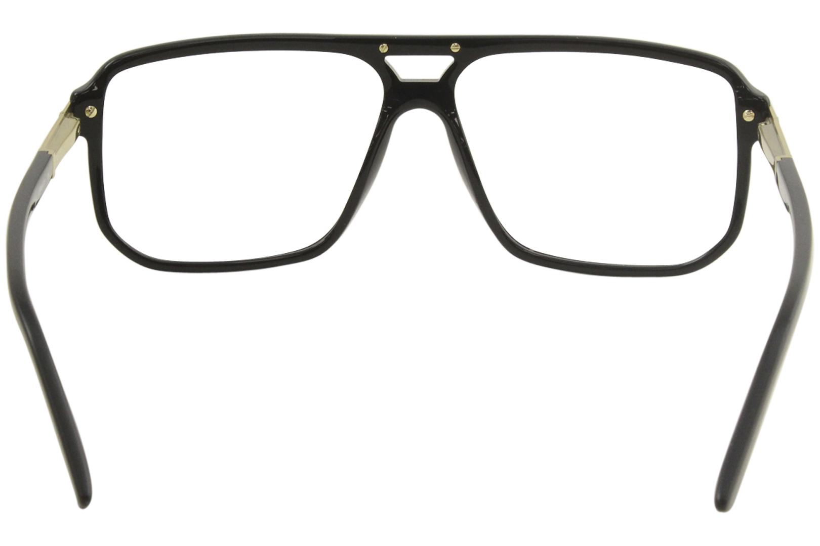 Cazal 6022 001 Eyeglasses Men S Black Gold Titanium Full Rim Optical Frame 61mm