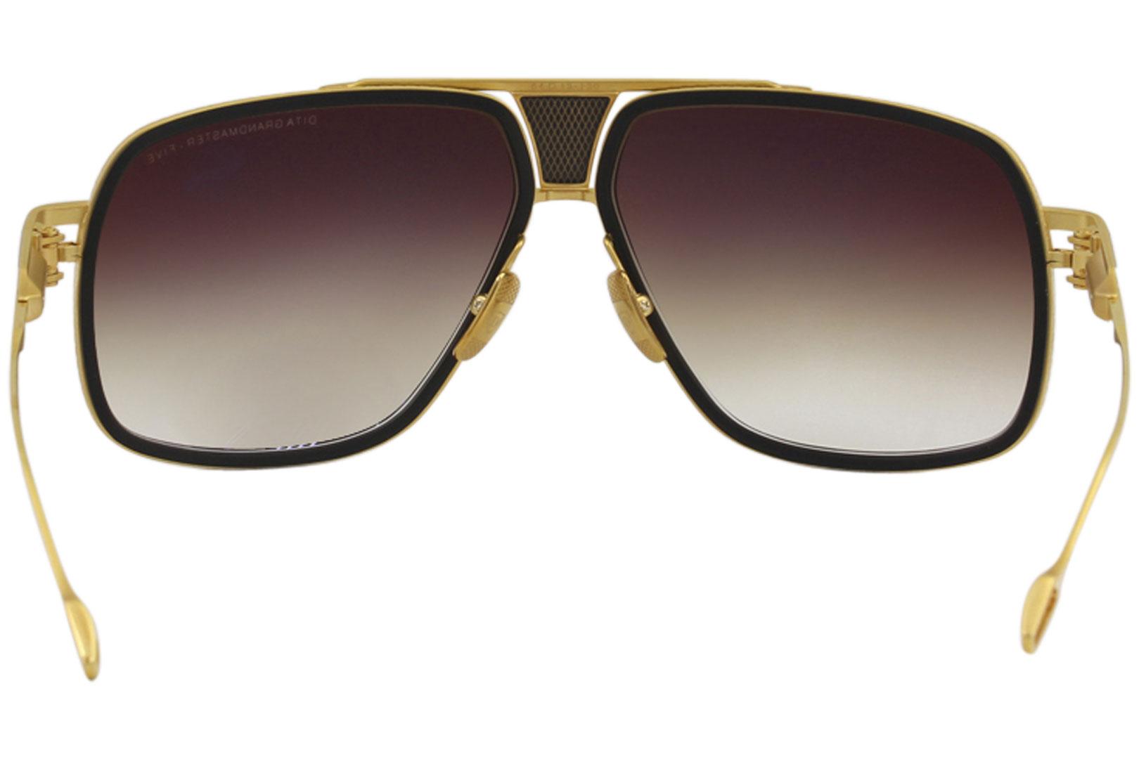 New Authentic Dita Sunglasses GRANDMASTER SIX DTS900 58-01A Black - Gold  Limited | eBay