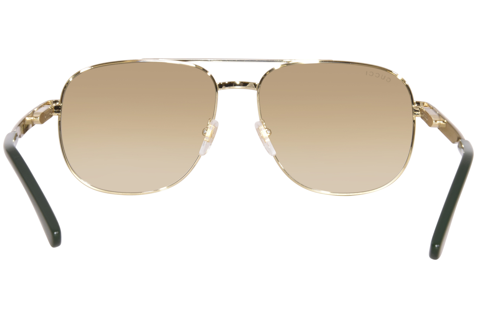 Gucci GG1223S 001 Sunglasses Men's Gold/Brown Gradient Pilot 60-16-145 ...