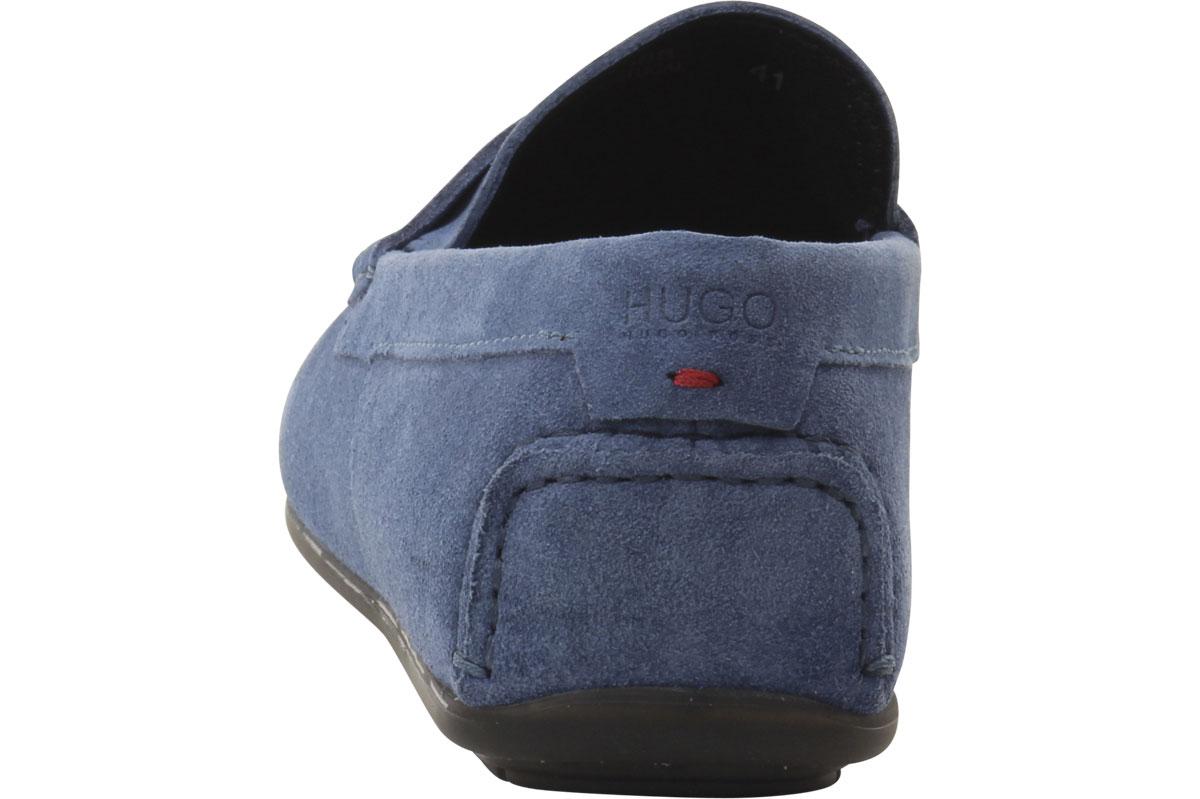 hugo boss mens suede loafers