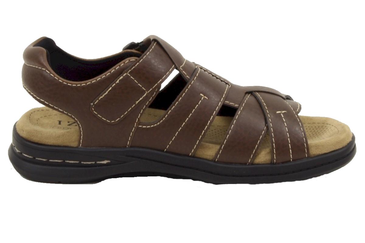 Izod Men's Thorne Memory Foam Fisherman Sandals Shoes | JoyLot.com