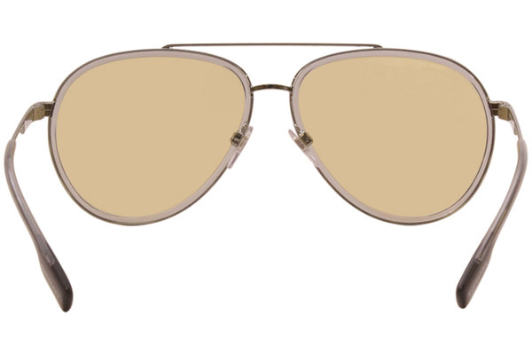 Burberry Sunglasses Men's Oliver B-3125 1003/8 Gunmetal-Grey/Light Yellow  59mm 