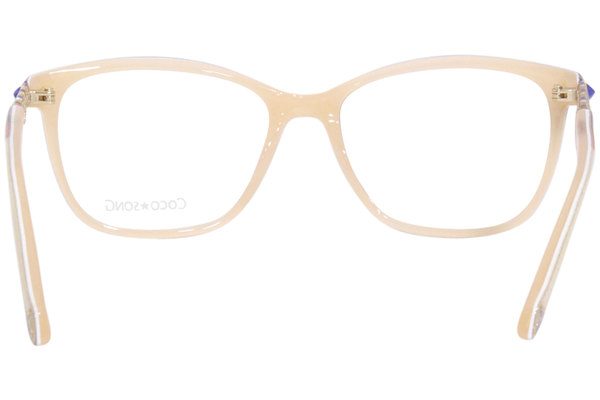 Coco Song Eyeglasses Frame Women's Good-Feeling CV202 02 Blue/Nude