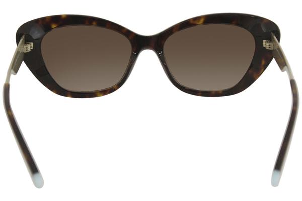 Tiffany Co. TF4158 TF 4158 8015 3B Dark Havana Gold Cat Eye