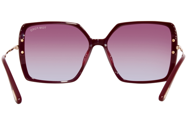 Tom Ford Joanna TF1039 69Z Sunglasses Women's Shiny Bordeaux/Red