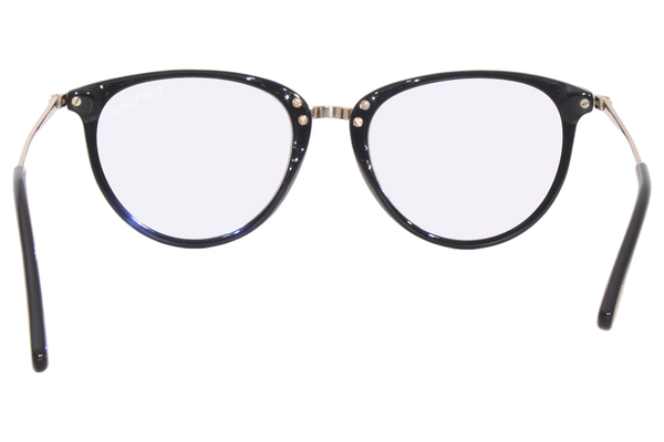 Tom Ford TF5640-B 001 Eyeglasses Women's Shiny Black/Blue Block