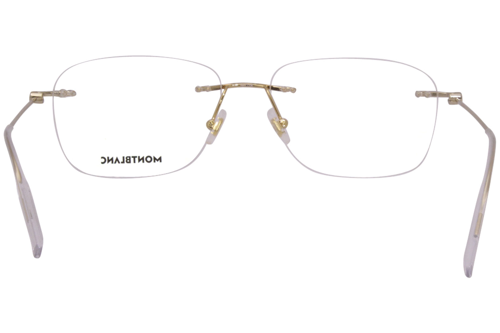 Mont Blanc Eyeglasses MB0075O 002 Gold 56-16-145mm | JoyLot.com