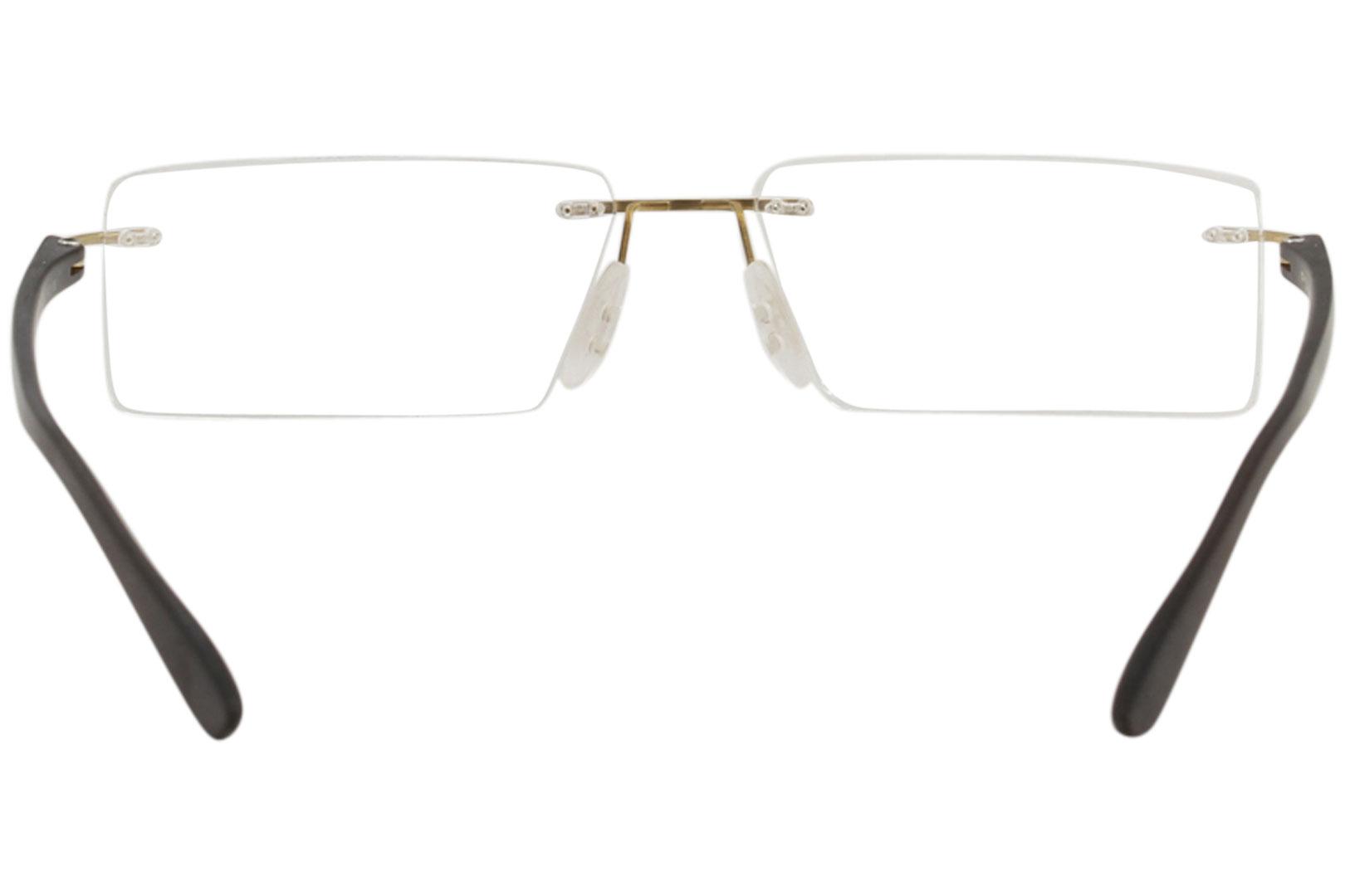 Porsche Design Men S Eyeglasses P 8205 P8205 S2 Rimless Optical Frame
