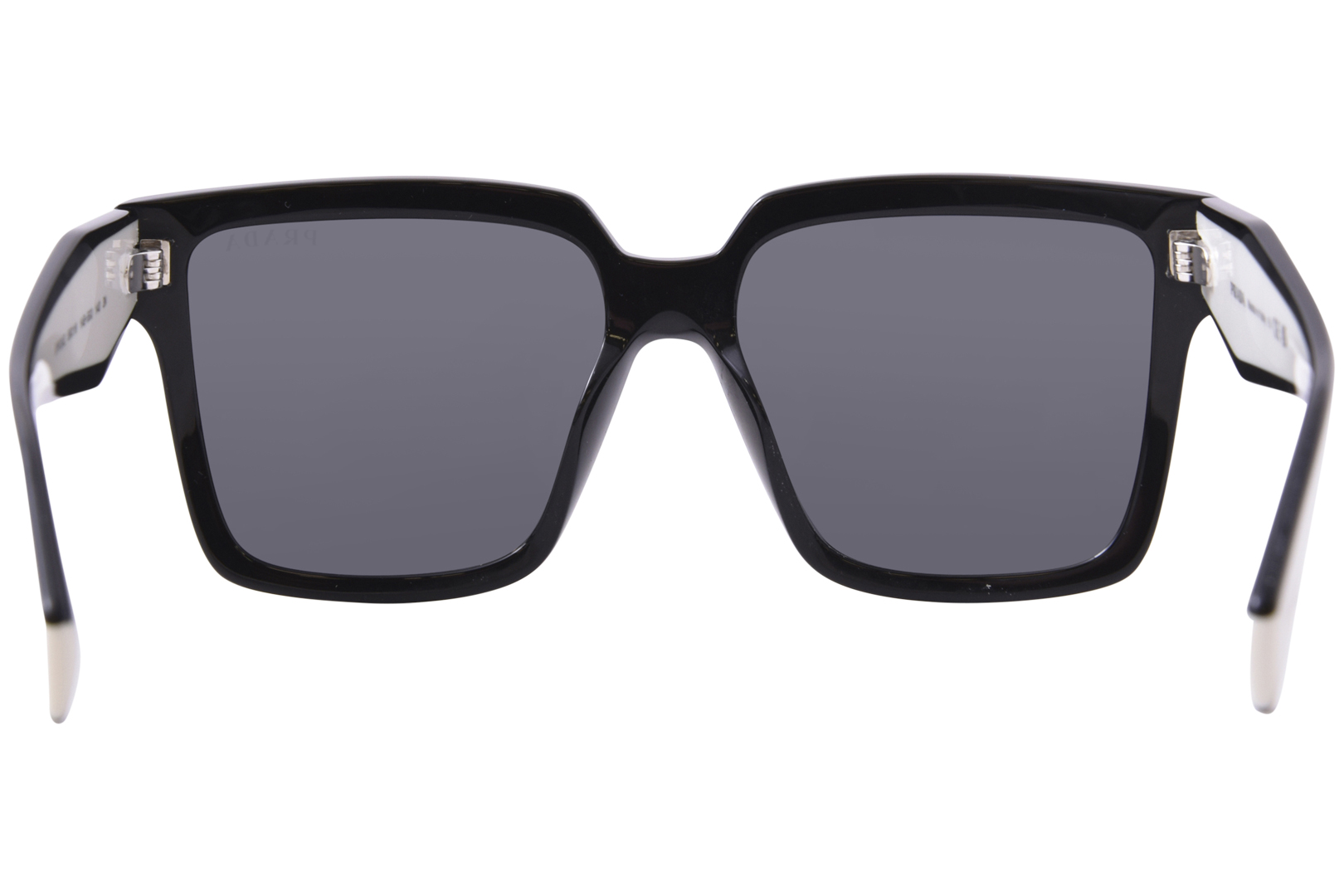 Prada PR 24ZS 1AB5S0 Sunglasses Women's Black/Dark Grey Square Shape 56 ...