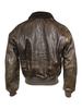 Avirex Men's Top Gun G-1 Lamb Fur Collar Leather Jacket