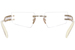 Balmain Fixe Eyeglasses Rimless Rectangle Shape