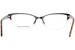 BCBGMaxazria Kana Eyeglasses Women's Semi Rim Rectangle Shape