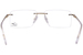 Cazal 7097 Titanium Eyeglasses Men's Rimless Rectangle Shape