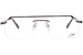 Cazal 7100 Eyeglasses Men's Semi Rim Rectangle Shape