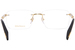 Chopard VCHG18 Eyeglasses Men's Rimless Rectangle Shape