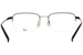 Dunhill DU0067O Eyeglasses Men's Semi Rim Rectangle Shape