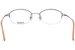 Flexon 651 Eyeglasses Women's Semi Rim Oval Shape