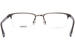 Flexon E1135 Eyeglasses Men's Semi Rim Rectangle Shape