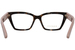 Gucci GG1715O Eyeglasses Women's Full Rim Rectangle Shape