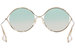 Gucci Women's Sensual Romantic GG0253S GG/0253/S Fashion Round Sunglasses