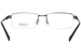 Morel Lightec 30299S Eyeglasses Men's Semi Rim Rectangle Shape