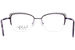 Nicole Miller La Boca Eyeglasses Women's Full Rim Cat Eye