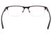 Nike 8045 Eyeglasses Men's Semi Rim Rectangle Shape