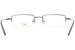 Nike 8179 Eyeglasses Frame Men's Semi Rim Rectangular