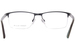 Perry Ellis PE456 Eyeglasses Men's Semi Rim Rectangle Shape