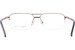 Perry Ellis PE476 Eyeglasses Men's Semi Rim Rectangle Shape