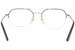 Police VPLD02 Eyeglasses Men's Semi Rim Stainless Steel Pilot Optical Frame