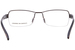 Porsche Design P8210 Eyeglasses Semi Rim Square Shape