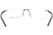 Porsche Design P8341 Eyeglasses Men's Rimless Rectangle Shape