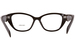 Prada PR 21ZV Eyeglasses Women's Full Rim Cat Eye