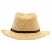 Scala Men's Raffia With Kangaroo Logo Outback Hat