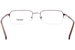 Versace VE1066 Eyeglasses Men's Semi Rim Square Optical Frame