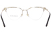 Versace VE1280 Eyeglasses Women's Semi Rim Cat Eye