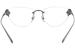 Versace Women's Eyeglasses VE1254B VE/1254/B Rimless Optical Frame