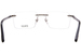 Zilli ZI60097 Eyeglasses Men's Rimless Rectangle Shape