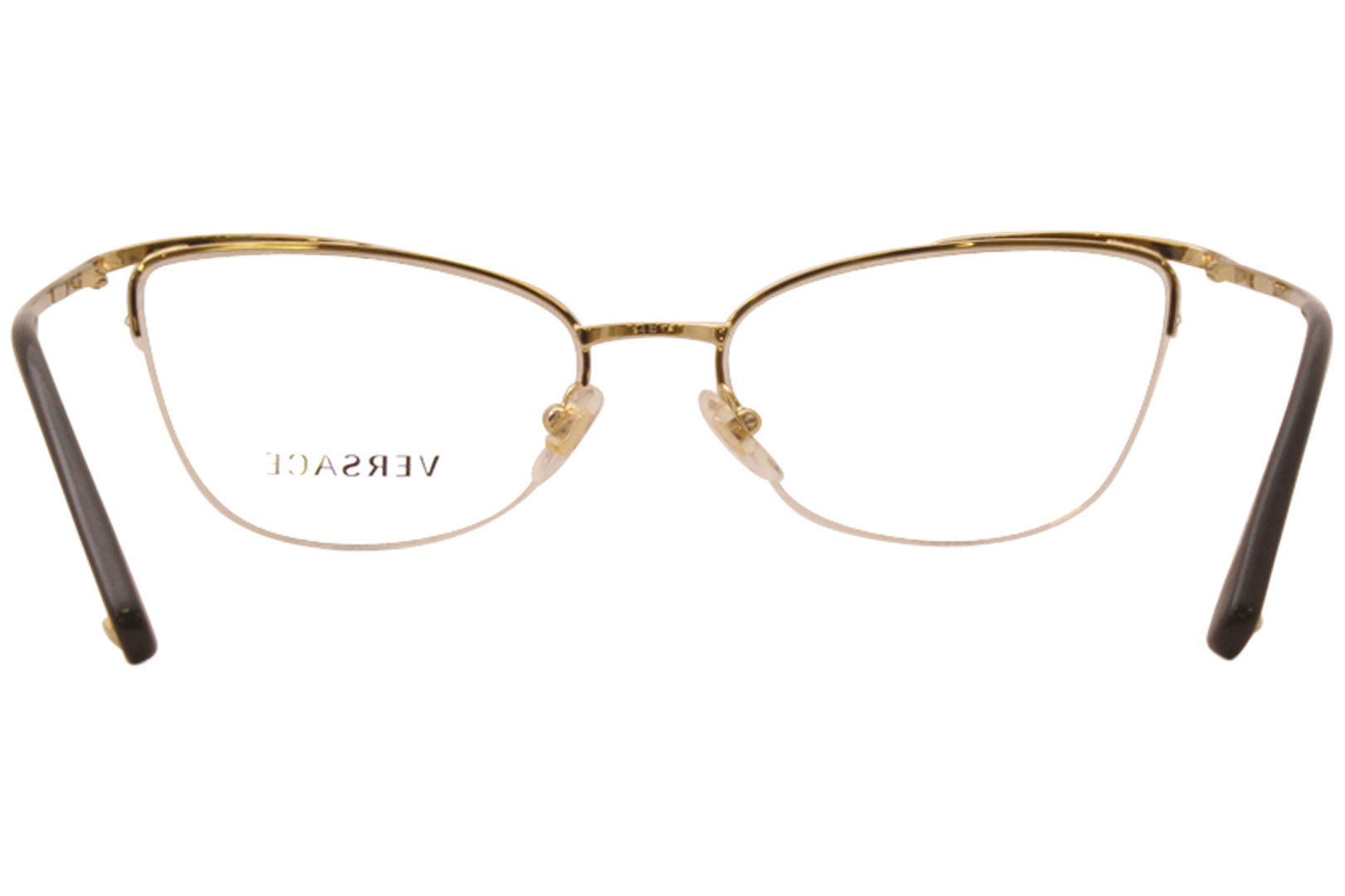 Versace Eyeglasses Frame Women's 1261-B 1457 Black/Pale Gold 52-17 ...