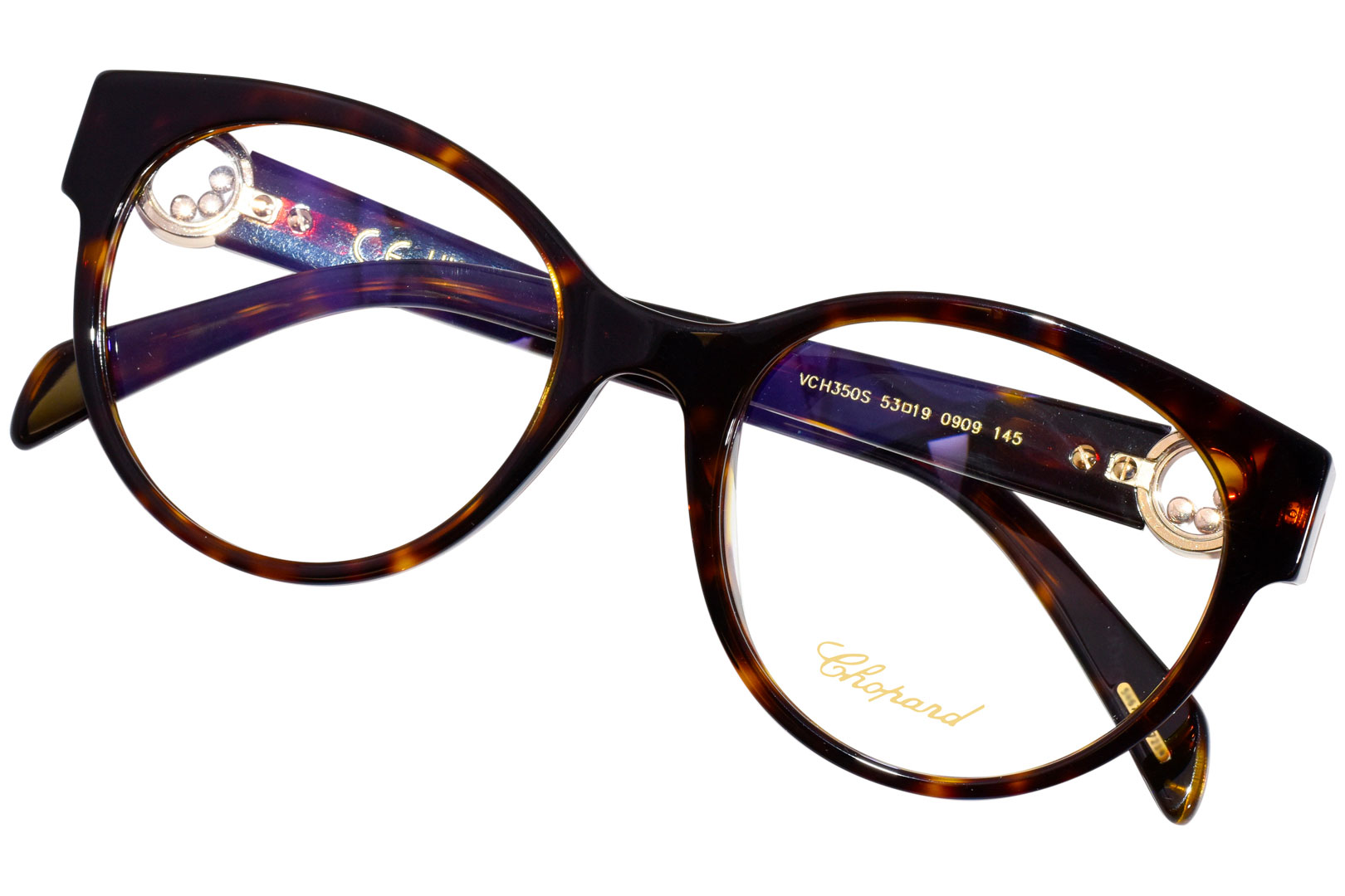 Chopard VCH350S 0909 Eyeglasses Women s Classic Havana Full Rim