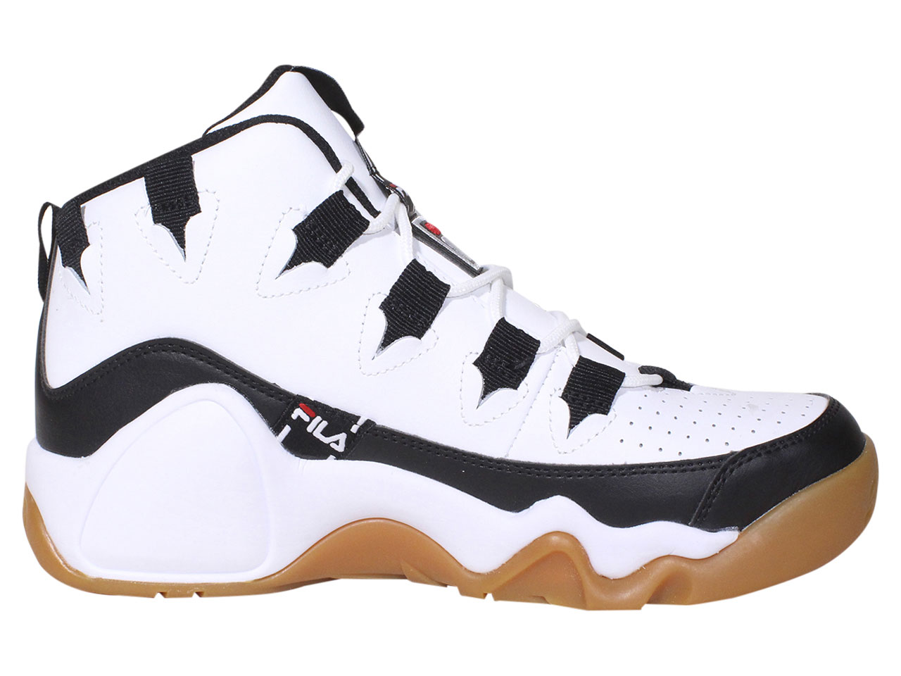Fila Grant-Hill-1-Tarvos Sneakers White/Black/Red Men's High Top Shoes ...