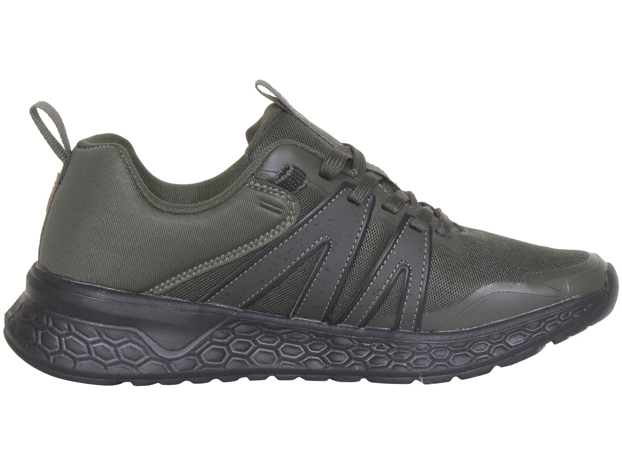 Levis Men's Newbury-Trail Sneakers Low-Top Running Shoes Olive/Black Sz:   