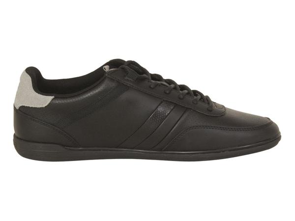 lacoste mens giron trainers black