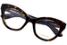 Alexander McQueen AM0395O Eyeglasses Women's Full Rim Cat Eye